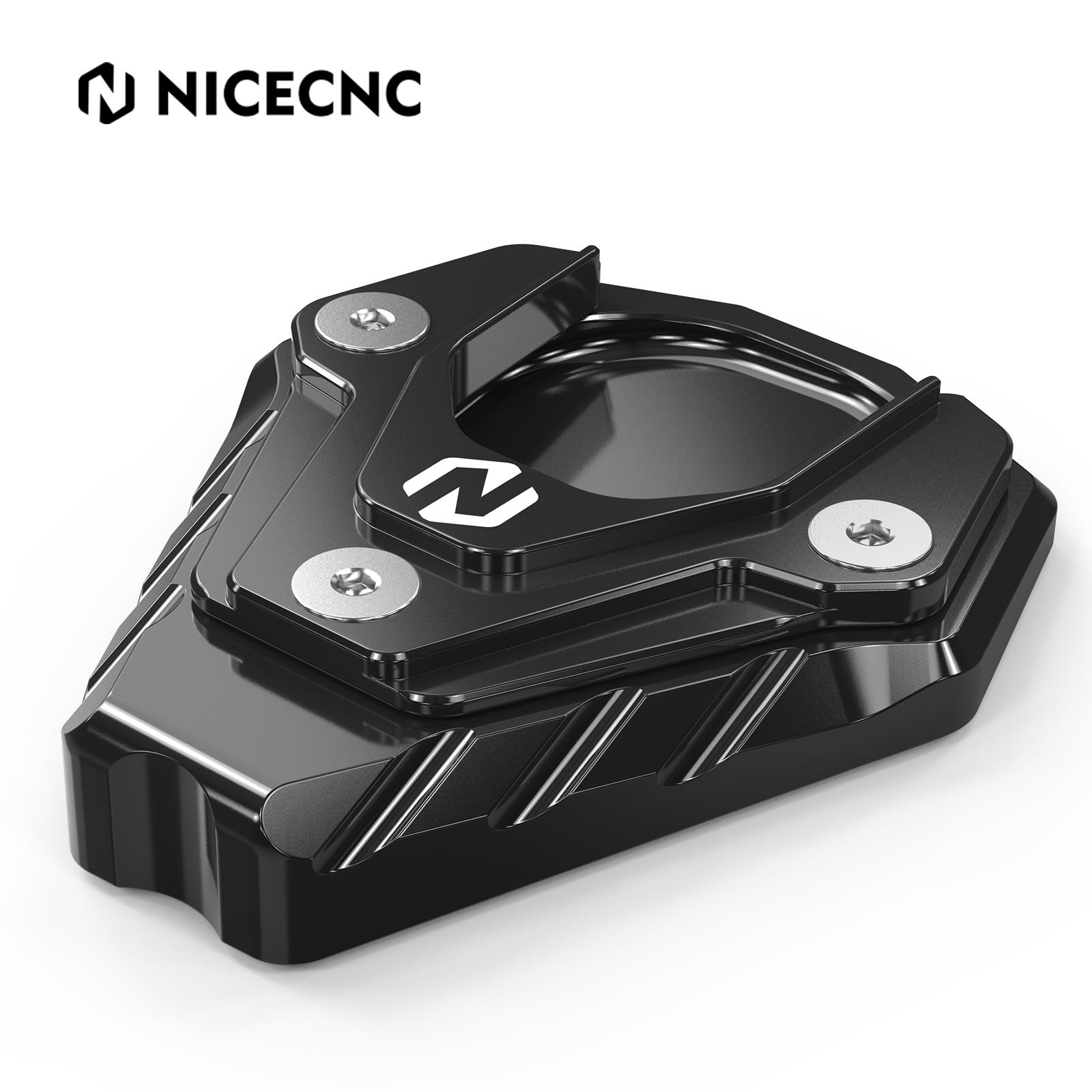 NICECNC For Suzuki DRZ400S 2000-2024 DRZ400SM 2005-2024 DR-Z400S DR-Z400SM Motorcycle Kickstand Side Stand Enlarger Pad Aluminum