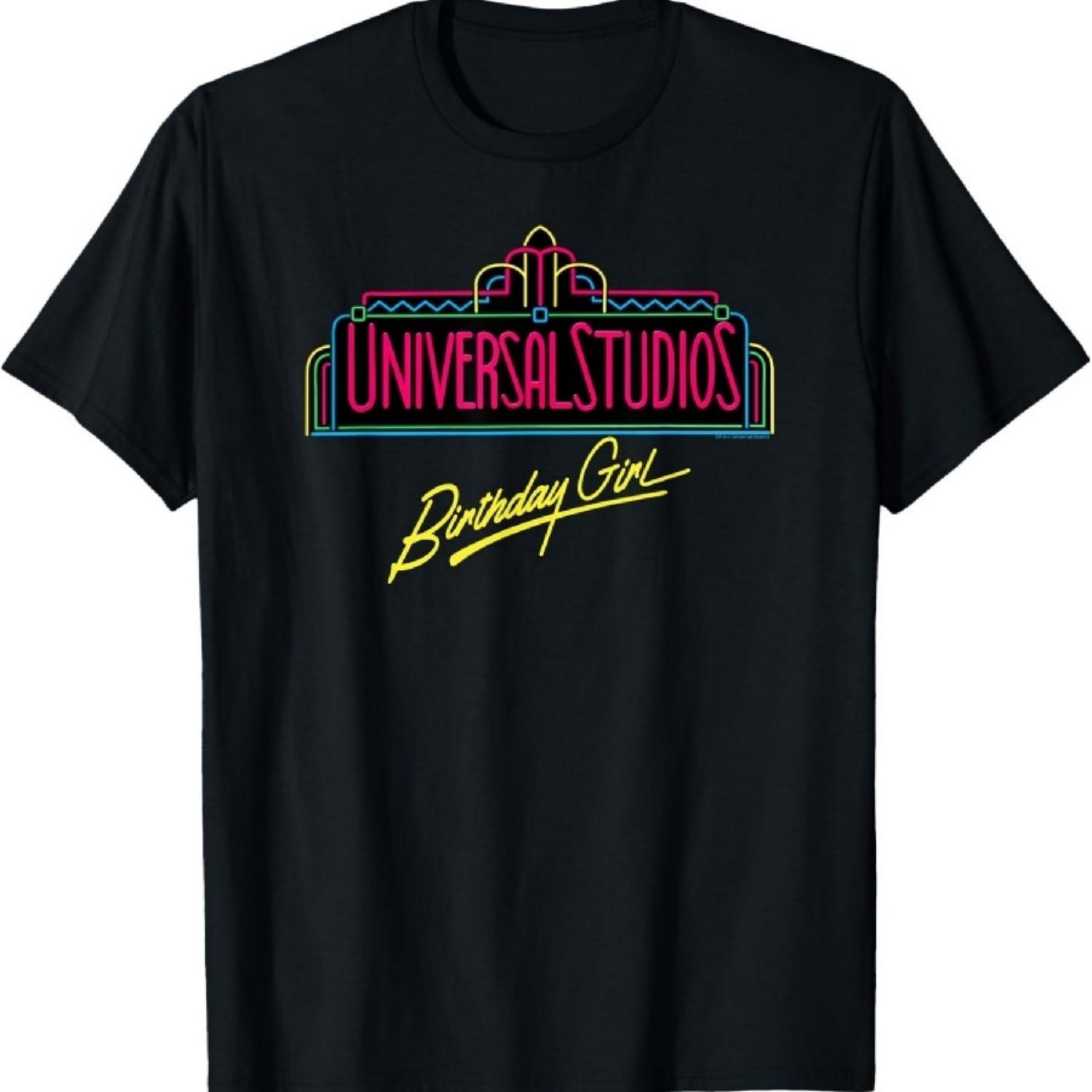 Universal Studios Marquee Birthday Girl T-Shirt S