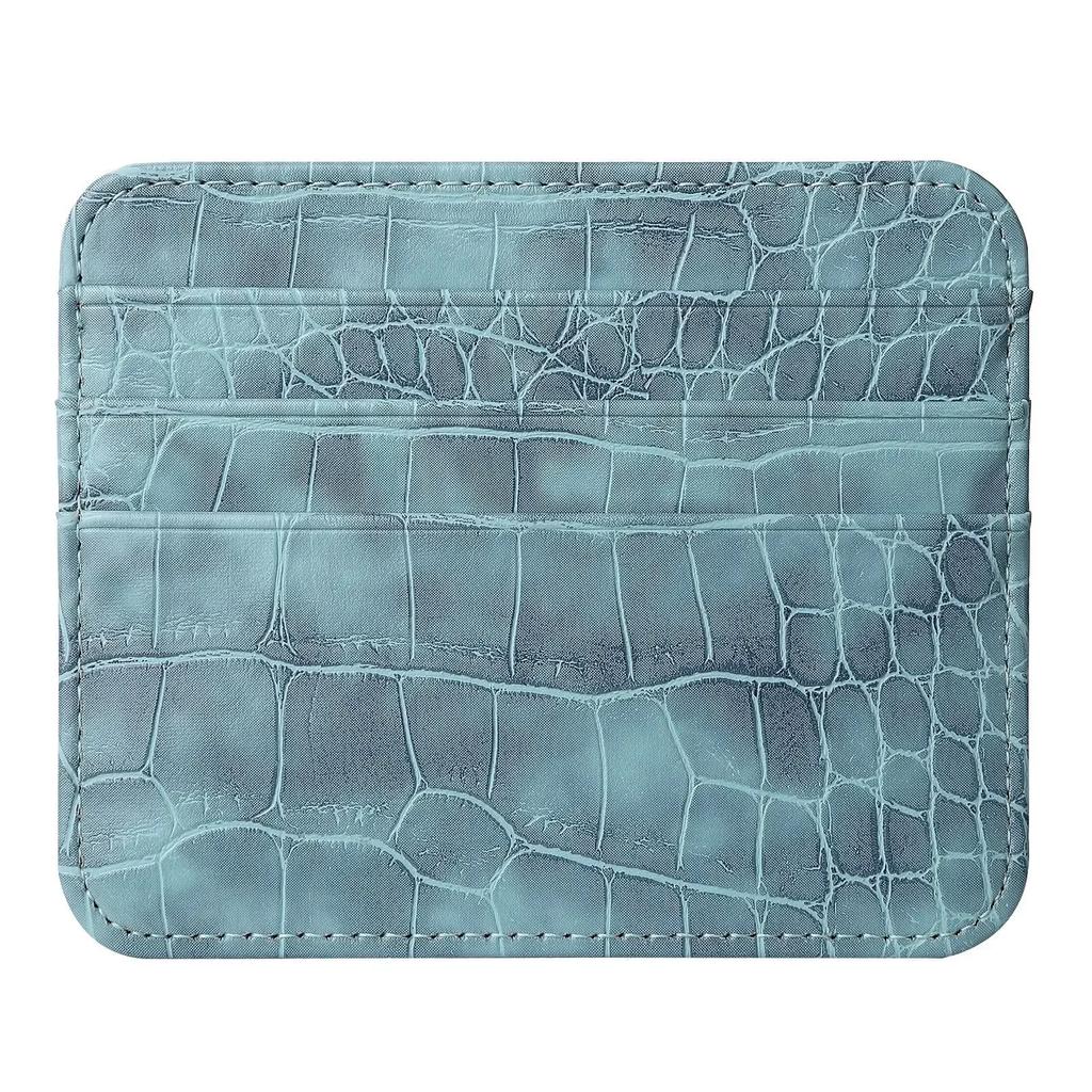 Slim Thin Mini ID Business Credit Card Holder PU Leather Men's Coin Money Card Wallet Case Male Small Cardholder Purse for Women