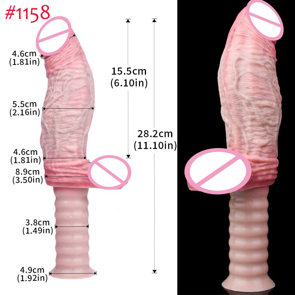 FAAK Dual Layer Silicone Realistic dildo Screw Handle Penis with Sucker Sex Toys For Women Vagina Anal Stimulate Sex Shop