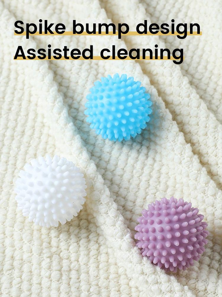 4Pcs TPR Dryer Ball Reusable Laundry Ball Washing Machine Drying Fabric Softener Ball for Home Clothe Cleaning Tool Accessrices