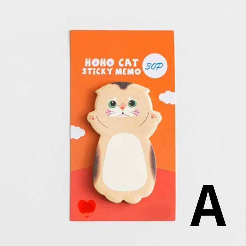 1 db Cute Cat sorozat öntapadós cetlik diáküzenet matrica N Times jegyzettömb Scrapbooking iskolai címke levélpapír
