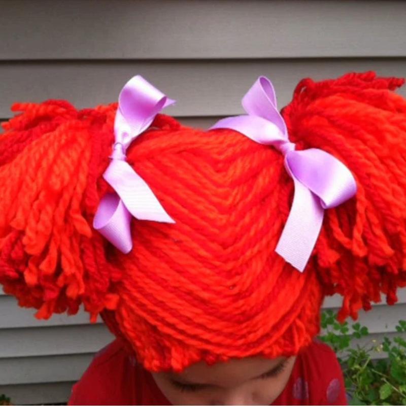 

Новая полосатая шляпа ведьмы для взрослых, связанная крючком вручную, рождественская шляпа с длинным хвостом, модная ретро-вязаная шапка 50-54Cm child