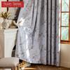 1 Stück Nuan Serie Französischer Retro-Stil Floral bedruckte Vorhänge 100% Verdunklungsvorhänge für Schlafzimmer Wohnzimmer Balkonfenster zur Heimdekoration