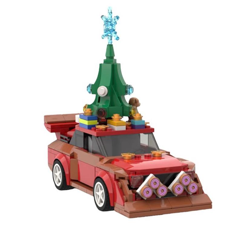 Bricklink MOC Technical Car 76897 1985 Christmas Ed Sport Quattro S1 Speed Vehicles Sets Building Blocks Toys Christmas Gift