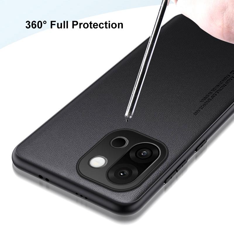 Luxury PU Leather Case For OnePlus 15 OnePlus15 Back Cover TPU Silicone Shockproof Full Protection Phone Case For One Plus 15 5G