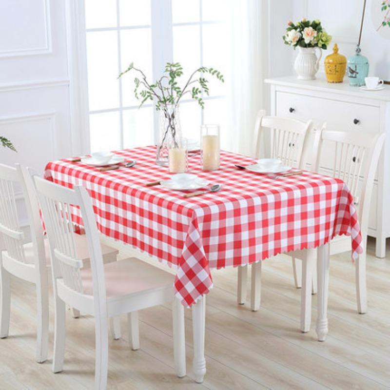 Coffee Shop Checkered Tablecloth Round Square Household Dining Room Living Room Table Cloth Wedding Party Decoration Universal Outdoor Picnic Cloth