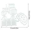 Tractor Straw DIY Craft Metal Cutting Die Scrapbook Embossed Paper Card Album Craft Stencil Template Die-cuts