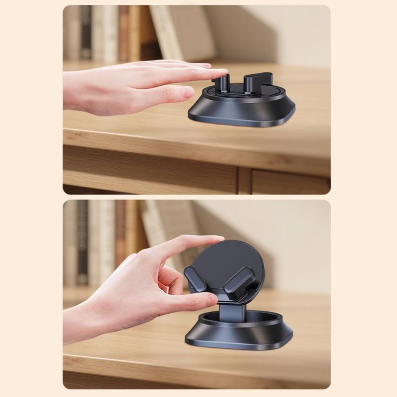Foldable Car Phone Stand with 360 Degree Rotating for Optimal Viewing Angle and Universal Compatibility for All Smartphones