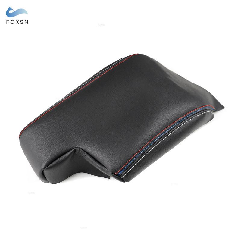 For BMW 3 Series E46 1998 1999 2000 2001 - 2005 Car Styling Microfiber Leather Center Control Armrest Box Cover Protection Trim