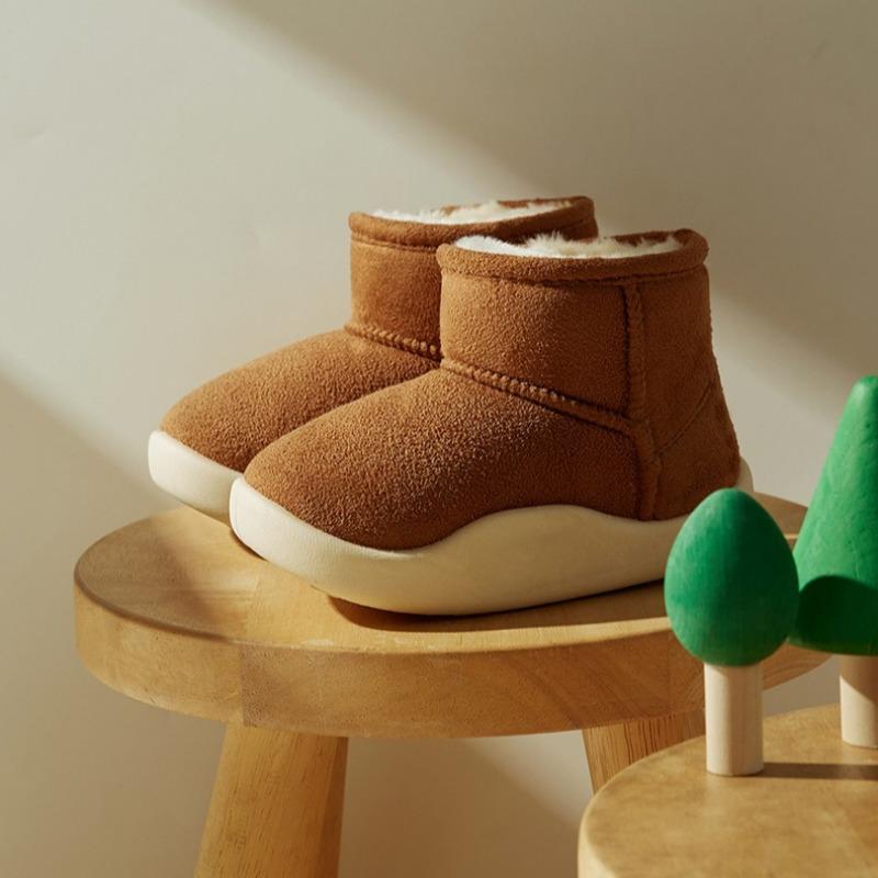 Children's Warm Snow Boots Baby  Plus Velvet Heel Cotton Shoes