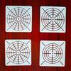 Pack of Precisions Cut Stencils Set Hollow Out Drawing Templates Suitable For Bulletin Boards And Creative Journals