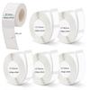 12*40mm 15*30mm 15*50mm White Gap Label Paper for P12 P15 Phomemo D30 Q30 Thermal Printer Waterproof Self Adhesive Sticker Roll