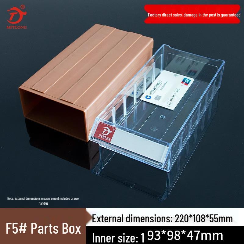 Desktop Drawer-Type Organizer Box, Thickened Storage Cabinet for Components and LEGO Bricks