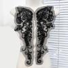 1pair Stylish Embroidered Sequins Patches Elegant Embellishments Patches for Fashion Projects and Event