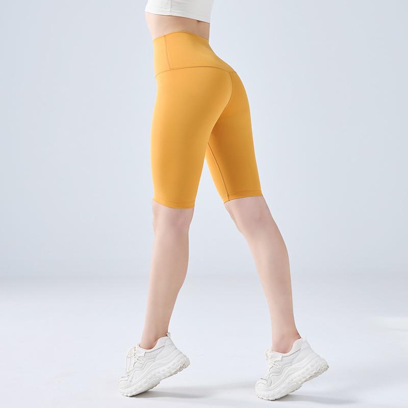 

Женские спортивные шорты с высокой талией и контролем живота - Летние шорты для бега, фитнеса, велоспорта, дышащие шорты для йоги M (recommended for 47.5-55 kg)