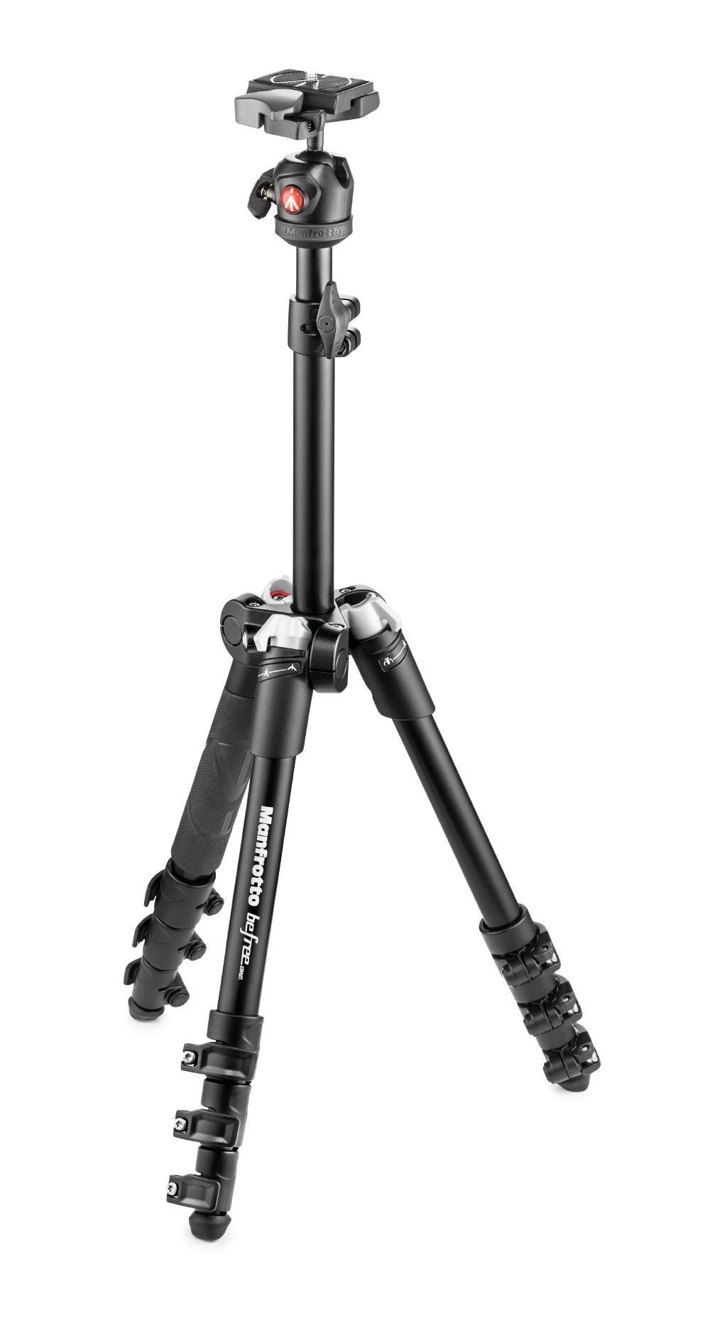 

Manfrotto Befree One Compact Tripod with Aluminum Ball Head 4-Section Kit, Black, MKBFR1A4B-BH чёрный