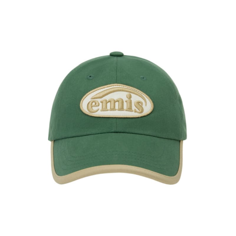

EMIS BEIGE TRIMMING BALL CAP-GREEN GREEN