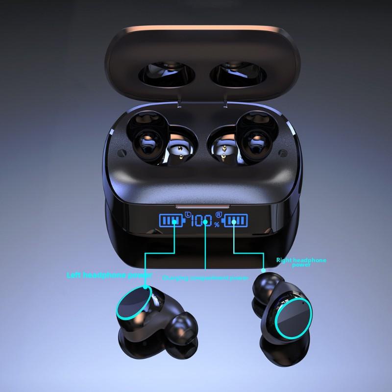 Casque Bluetooth stéréo bilatéral sans fil intra-auriculaire à réduction de bruit pour jeux Esports