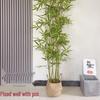 Indoor/Outdoor Fake Bamboo Partition Screen - Decorative Bamboo Bonsai Wall for Landscaping