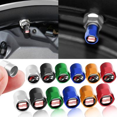 4Pcs Metal Car Styling 3D Wheel Tire Valve Caps Stem Cover Accessories For FR Cupra Tarraco Ateca Toledo Leon Ibiza Cordoba