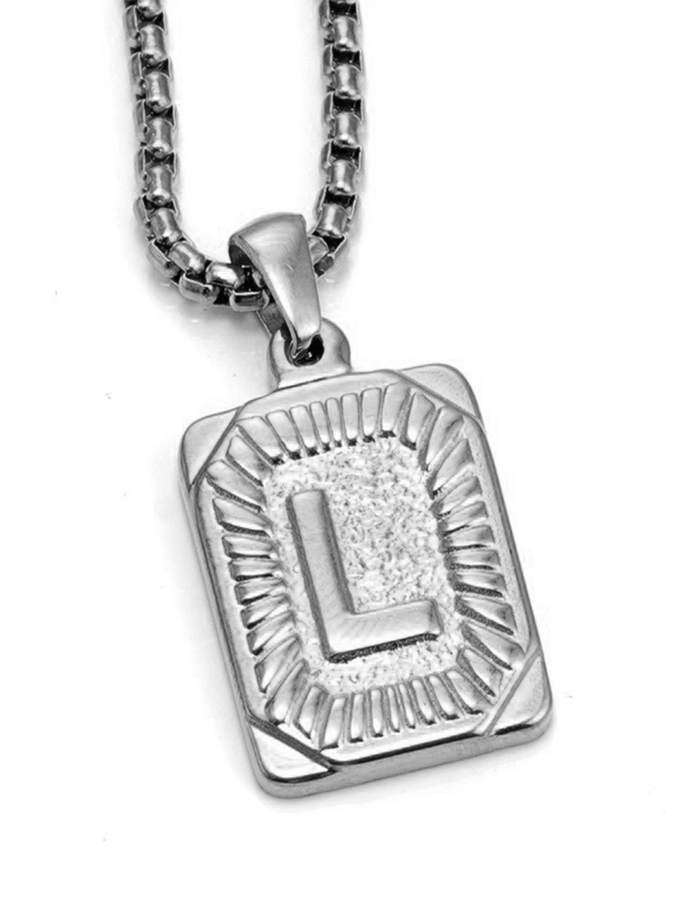 

Модное 26-буквенное ожерелье золотого цвета с подвеской для мужчин и женщин, кубинская цепочка для пары, очаровательное первоначальное ожерелье, колье, ювелирное изделие, воротник