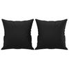 Vidaxl 2-Seater Sofa With Cushions, Black, 140 Cm, Faux Leather