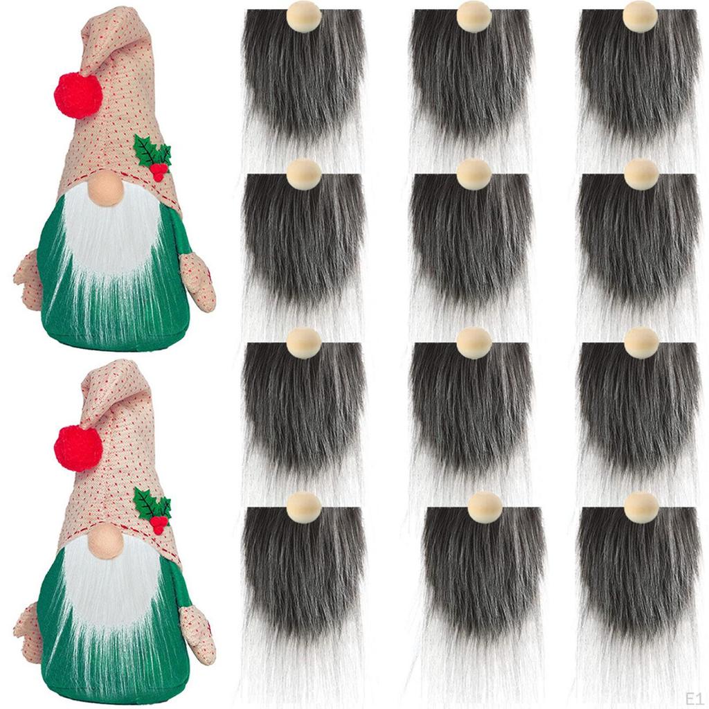 12 Pcs Gnome Beard Handmade Wooden Round Ball Unfinished Hardwood Balls for