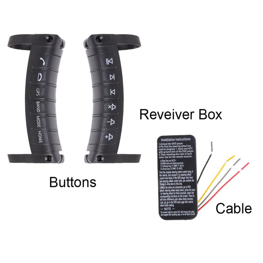 Compact Car Steering Wheel Accessory Remote Control Car Steering Wheel Command Unit Car Spare for Multimedia Devices