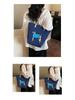 Spring Japanese Embroidered Eco-friendly Women's Shoulder Bag - Trendy, Large Capacity, Lightweight Tote