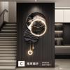 Modern Living Room LED Wall Clock Luxury Design Silent Number Clock Nordic Wall Watch Korean Creative Mural Lamp Room Decor