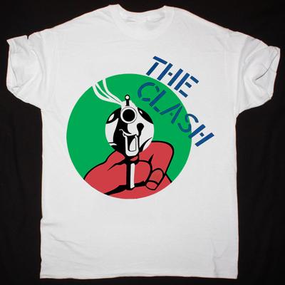 The Clash Band White Cotton Unisex All Size S To 5Xl   BT482 Unisex T-Shirt