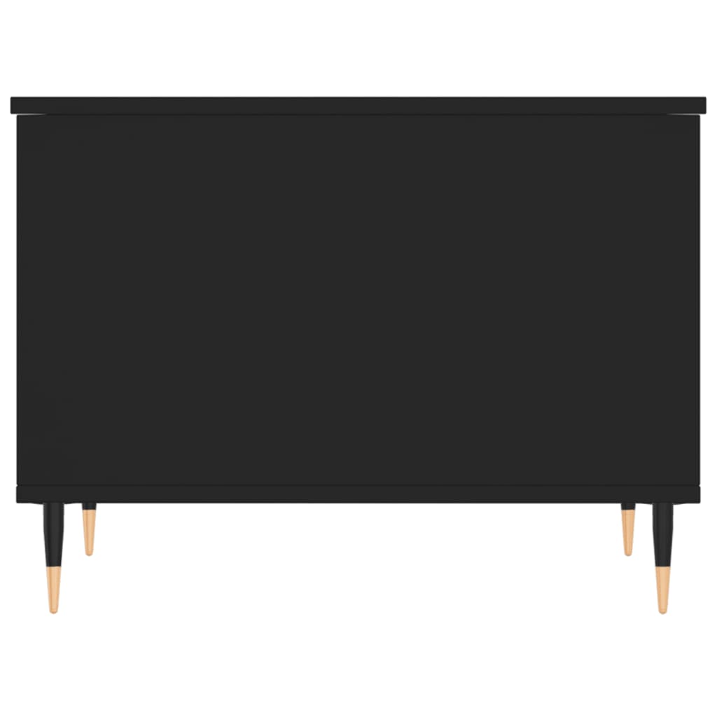  Coffee Table, Black, 60x44.5x45 Cm, Wood-based Material