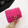 Trendy Urban Chic Small Pu Shoulder Bag With Chain Quilted Design For Women