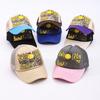 Color Matching Letter Printing Sun Hat Men And Women Couple Net Hat Truck Hat Versatile Breathable Baseball Cap