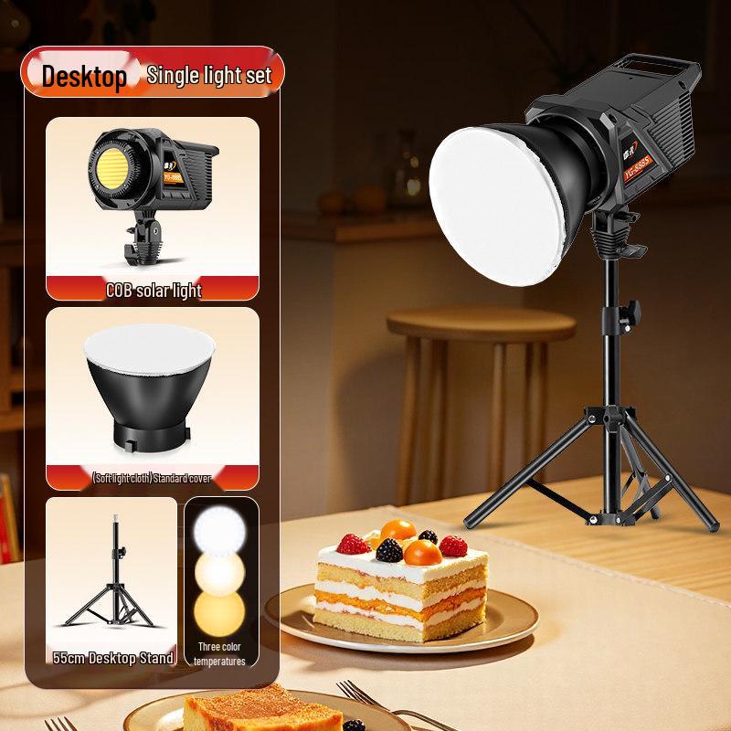 100W Food Photography Desktop Fill Light for Live Streaming & Constant Light Shooting