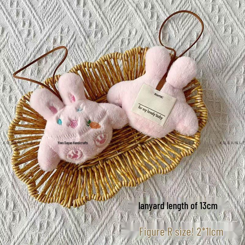Cute Rabbit Frog Plush Pendant - Animal Series Ornament & Gift