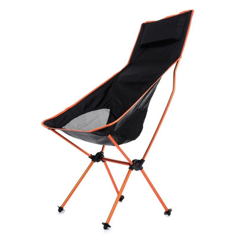1 Pcs Fishing BBQ Hiking Chair Foldable Outdoor Collapsible Camping Chair Portable Folding for Beach Picnic Seat Folding Chair