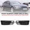 Front Bumper Lower Grille Grill 4G0807681AN 4G0807682AN Fit A6 C7 S-Line 2016-2018 Matt Black