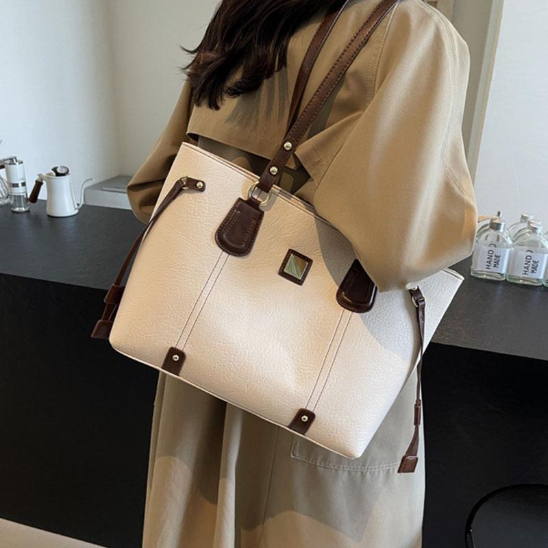 Fashionable Casual Tote Bag Women's Large Capacity Commuting Versatile Handbags  New Ladies Travel One Shoulder Bags