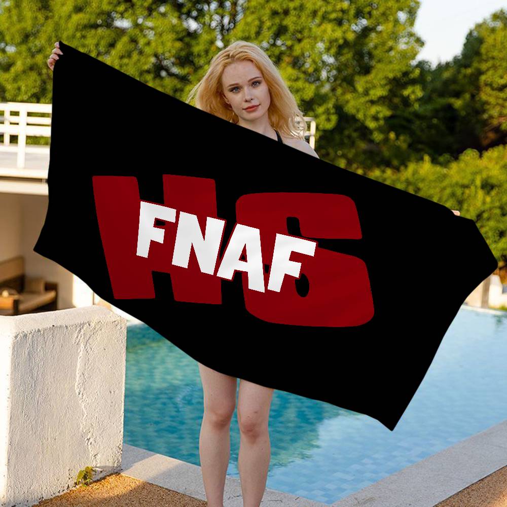 Classic Horror Game F-NA-F Microfiber Printed Beach Towel Mountain Climbing Yoga Beach Swimming Running Absorbent Soft Towel