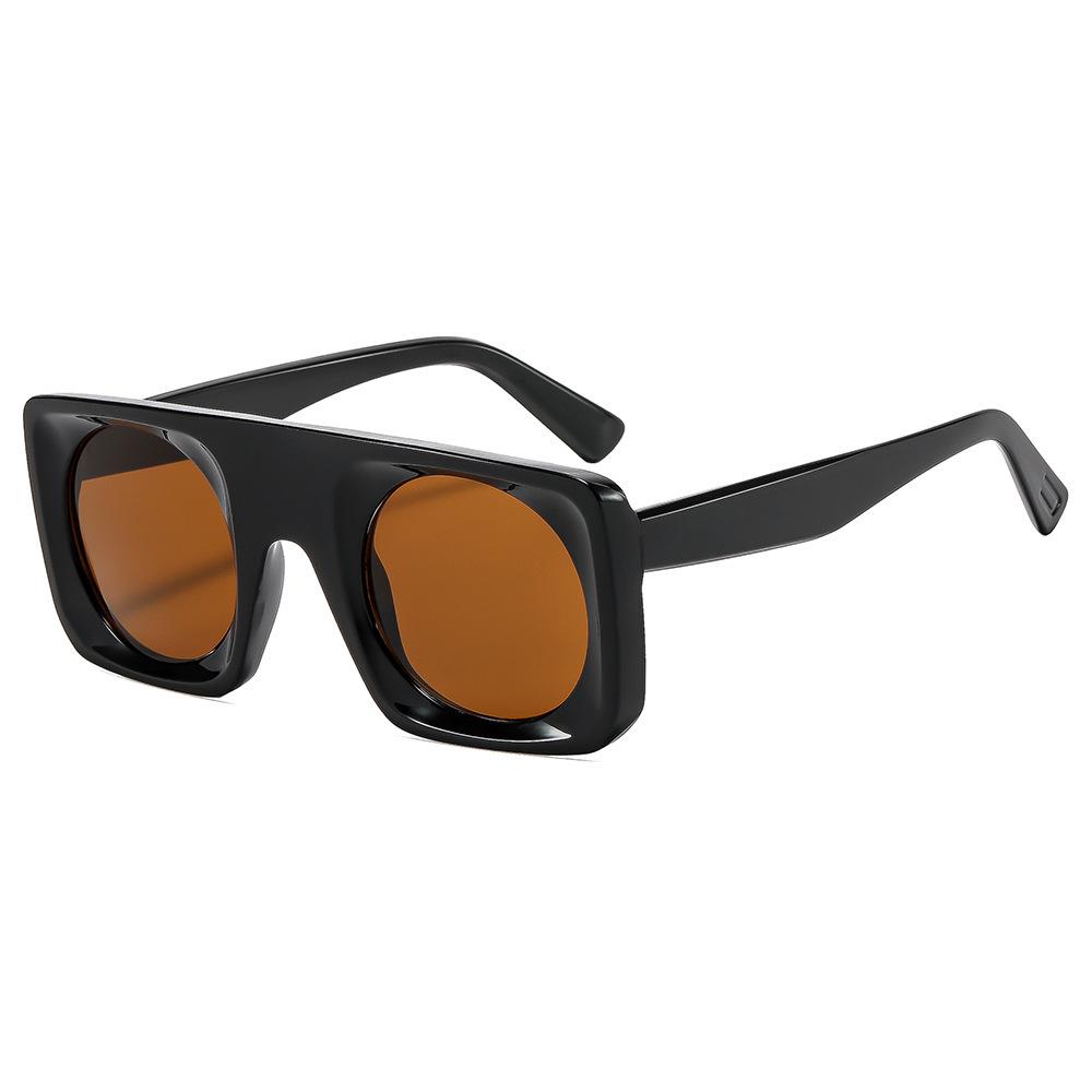 Men's Retro Trendy Square Sunglasses: New European & American Fashion Style.