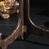 Винтажная деревенская деревянная подставка для демонстрации посуды, изогнутая, ручной работы, складная стойка для тарелок, чайных пирожных, кухонной столешницы, домашнего декора
