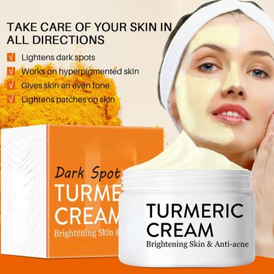 Herb Turmeric Face Cream Repair Acnes Scar Dark Spot  Moisturizer Whitening Lightening Against Acne Skin Care