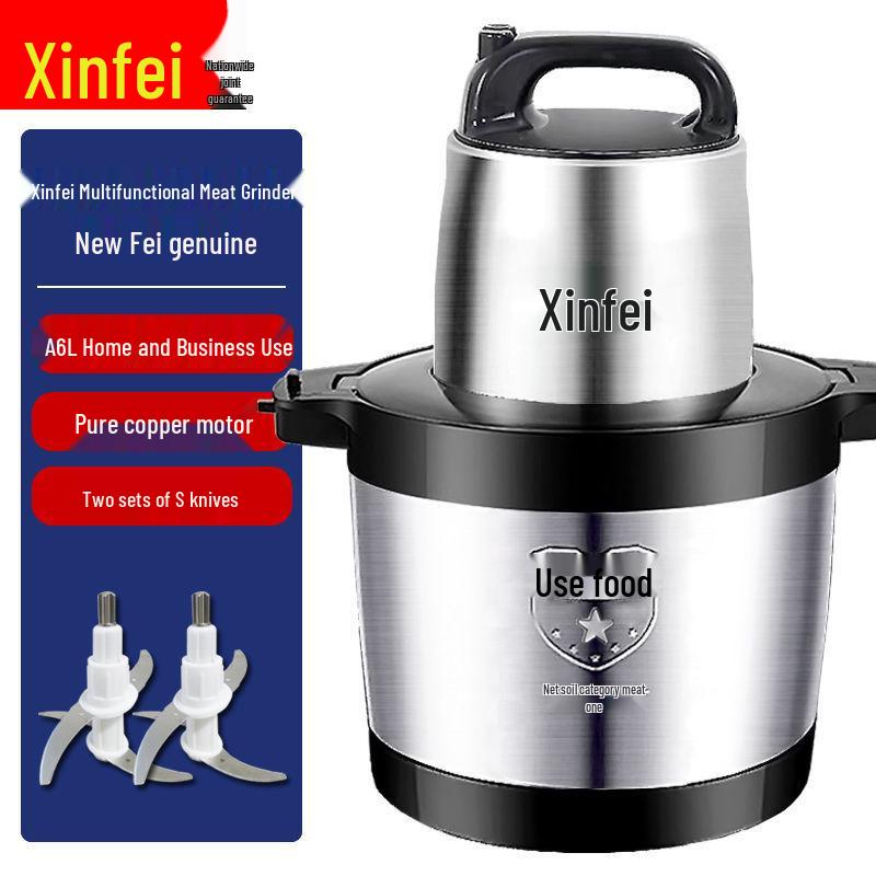 High Power Stainless Steel Electric Meat Grinder & Multifunctional Mixer for Home and Commercial Use