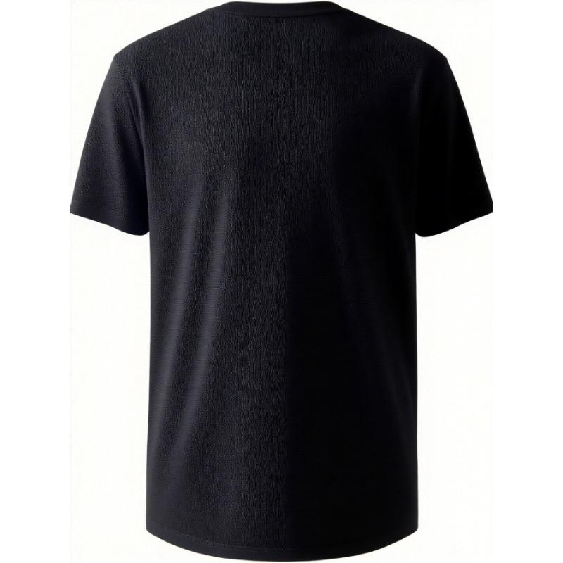 European Size Fish Pattern Print T-Shirt, Men'S Casual Short-Sleeve T-Shirt, 2D Fashion Print Men'S T-Shirt, Men'S Graphic T-Shirt