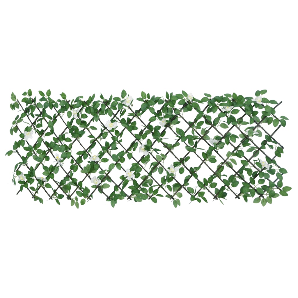 Climbing Grid with Artificial Ivy Expandable Green 186 x 30 cm