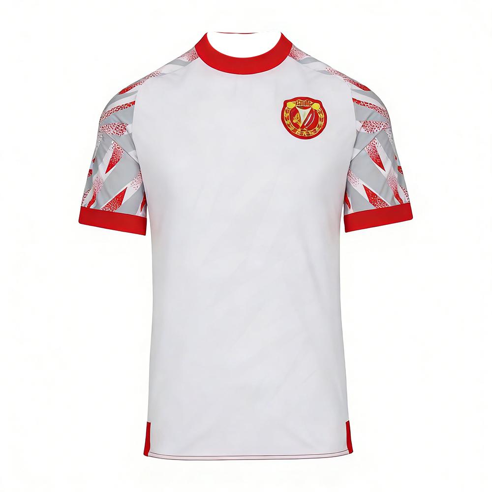 Widzew Łódź Polish League Fan Version Short Sleeve Football Shirt Breathable Quick Dry Sport T-Shirt Team Uniforms