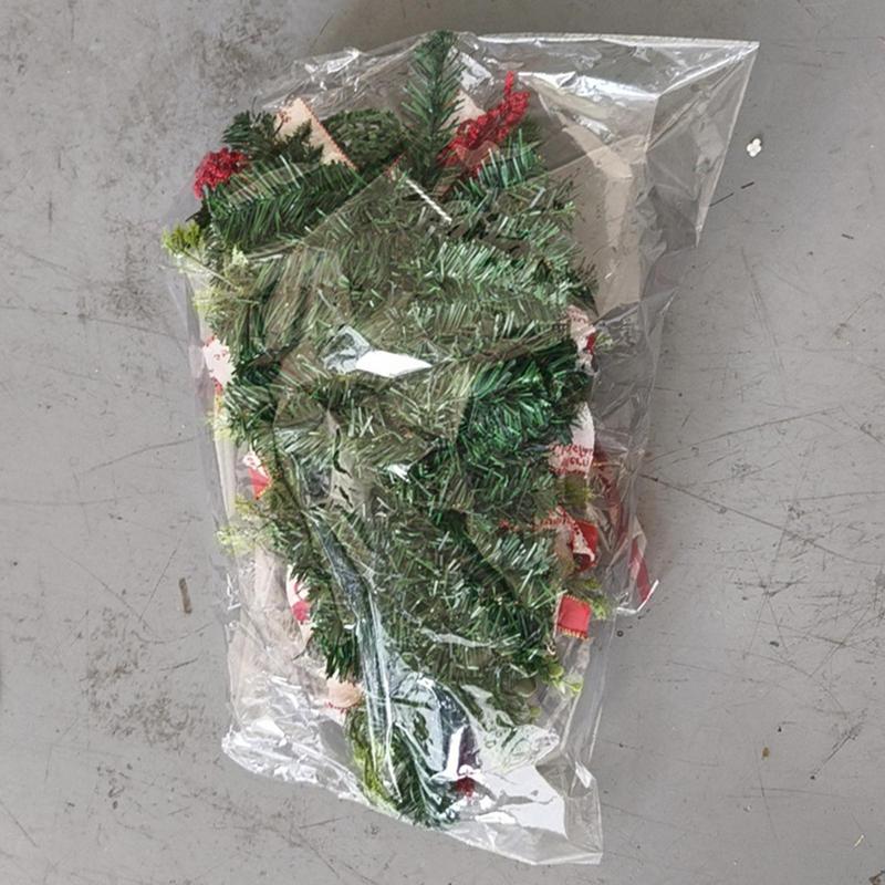 Christmas Wreaths for Front Door Decorative Handmade Door Garland Decorated With Bells Pine Cones Berries And Ribbons for Xmas