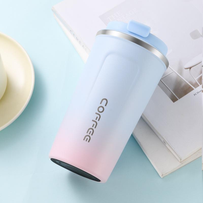 The Second Generation Coffee Cup Pro304 Stainless Steel Vacuum Two-Color Spray Thermos Cup Car Accompanying Cup